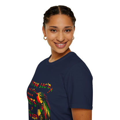 Roots Run Deep Rasta Graphic T-Shirt — "I Stay Loud and My Roots Run Deep"