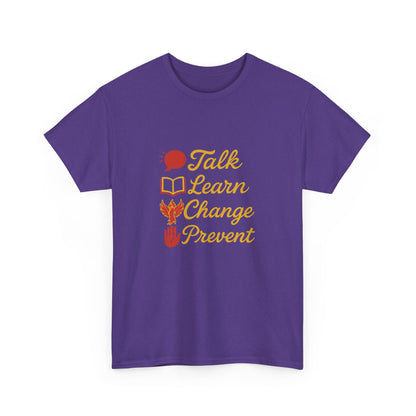 Gambling Addiction recovery Tee  - Talk Learn Change Prevent,