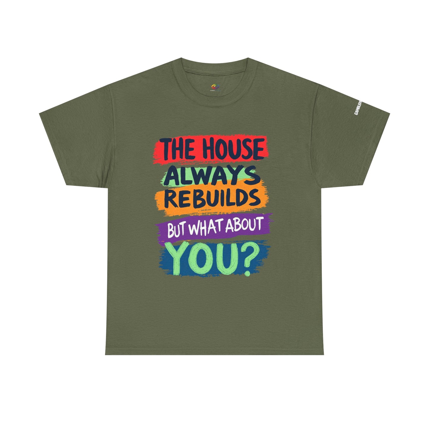 Event-Only Bundle: “The House Always Rebuilds — But What About You?” Tee + Confessions of a Slot Machine