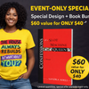 Event-Only Bundle: “The House Always Rebuilds — But What About You?” Tee + Confessions of a Slot Machine