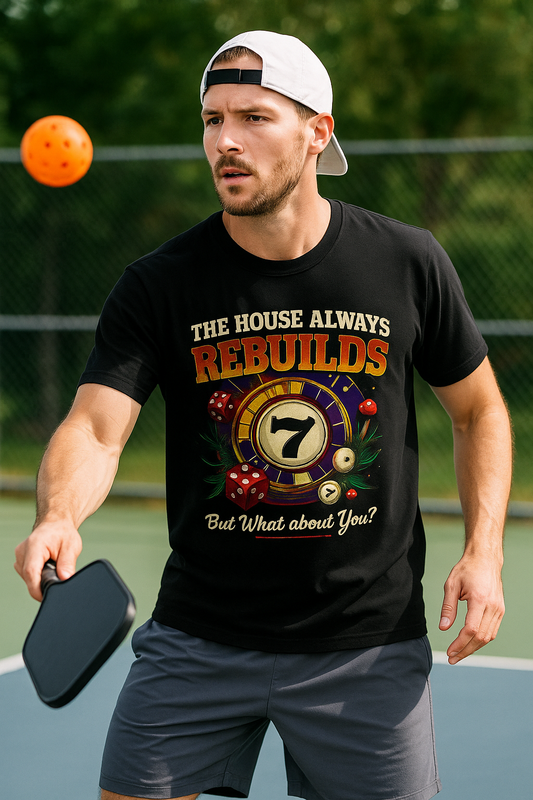 The House Always Rebuilds – Gambling Recovery Tee
