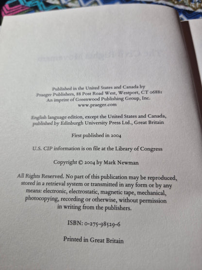 The Civil Rights Movement by Mark Newman (Author)